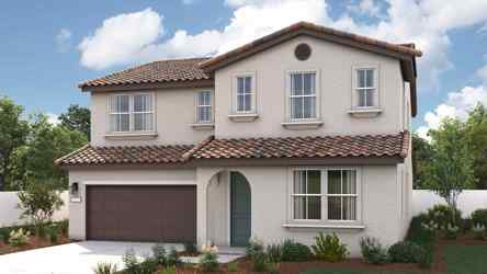 A house with a garage.