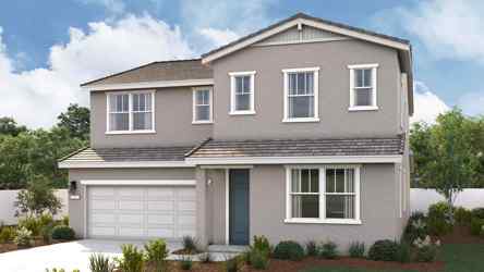 A house with a garage.