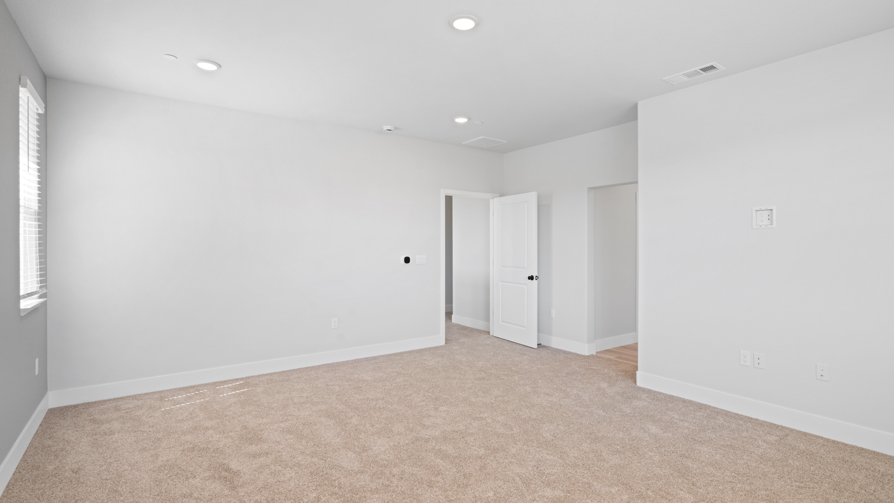 A room with white walls.