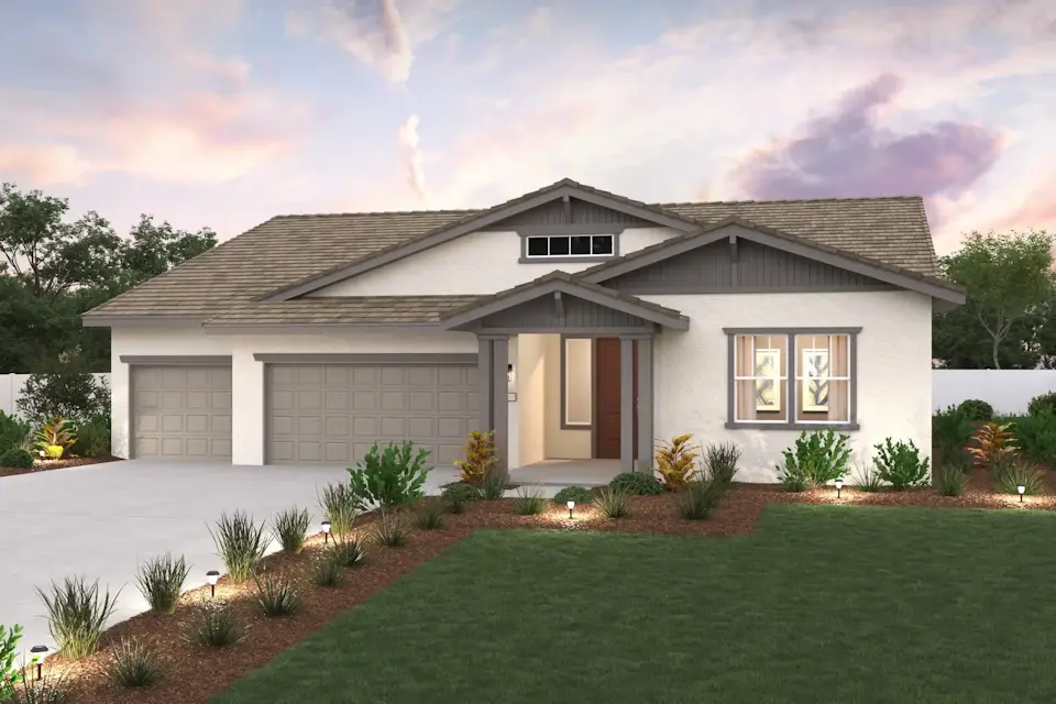 A house with a large front yard.