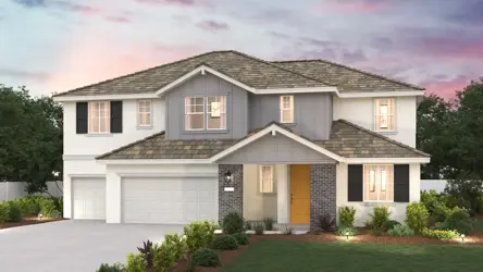 A house with a driveway.