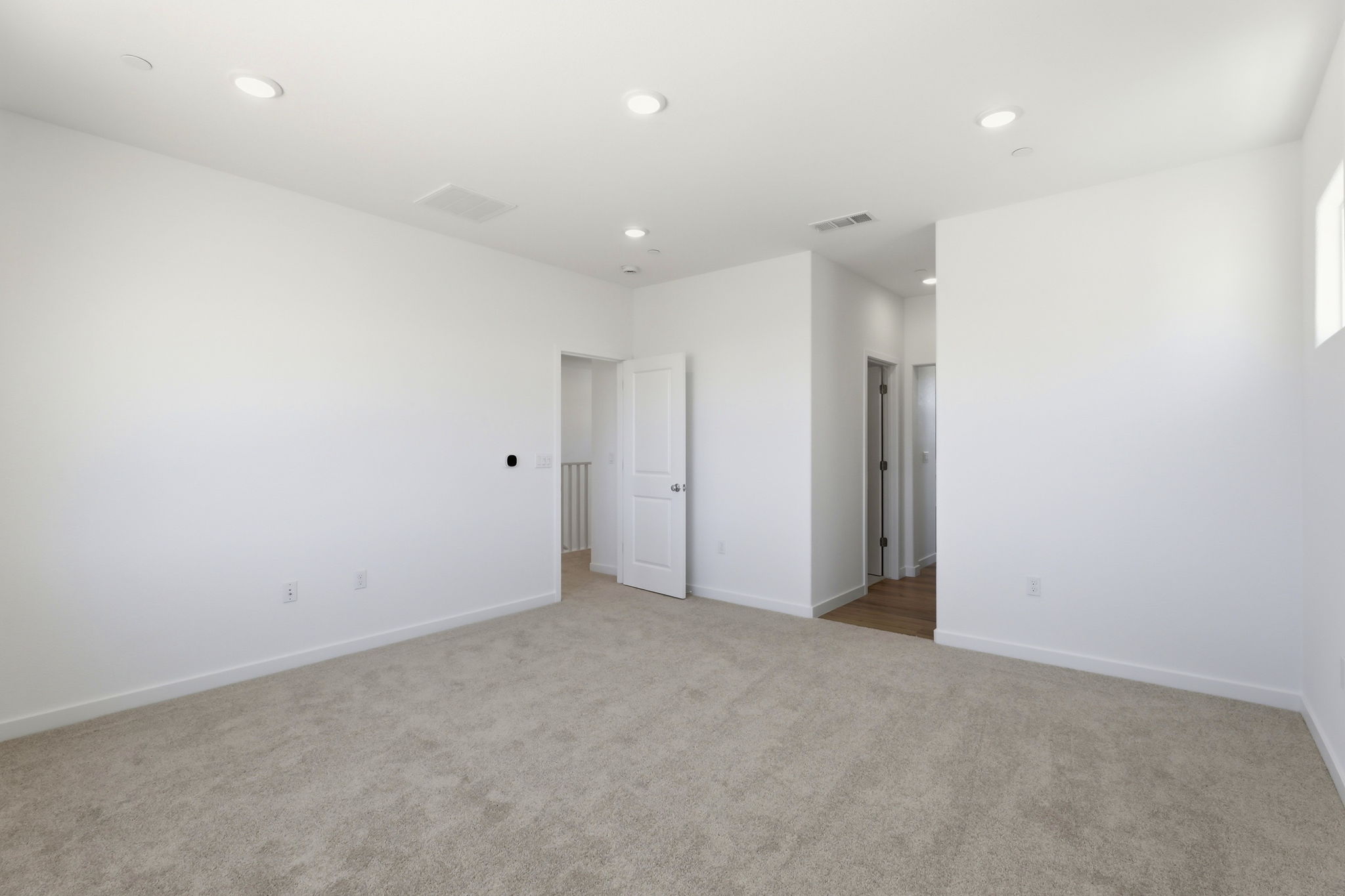 A room with white walls.