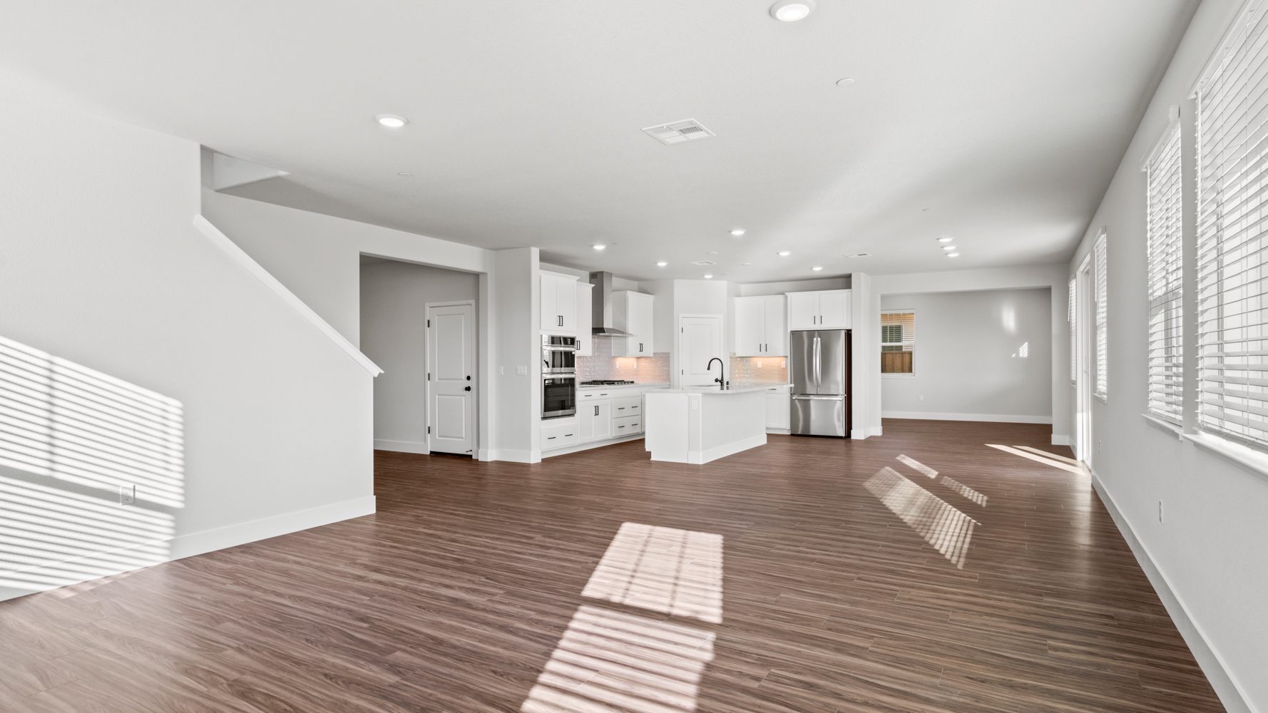 A large empty kitchen.
