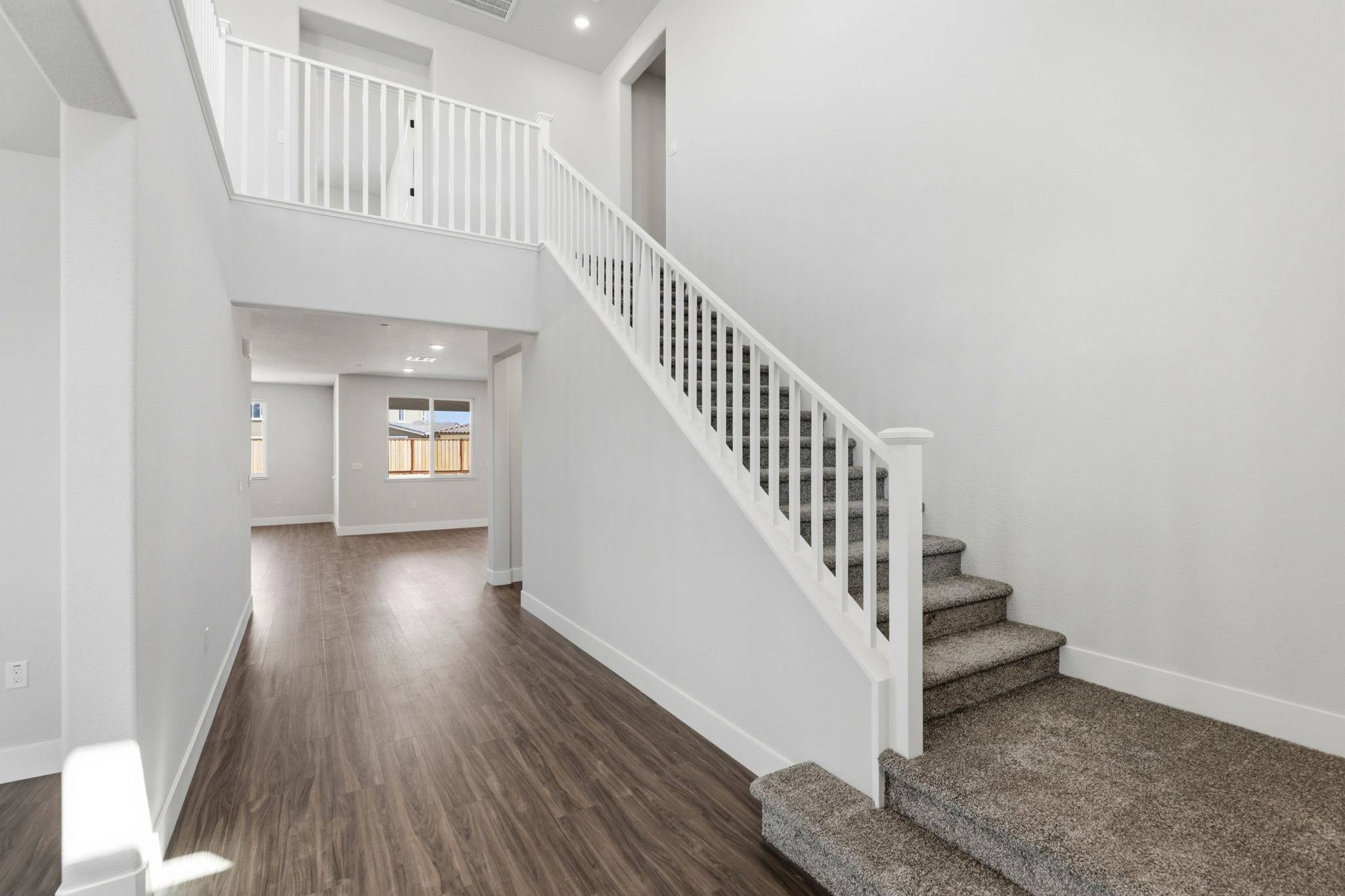 A staircase in a house.