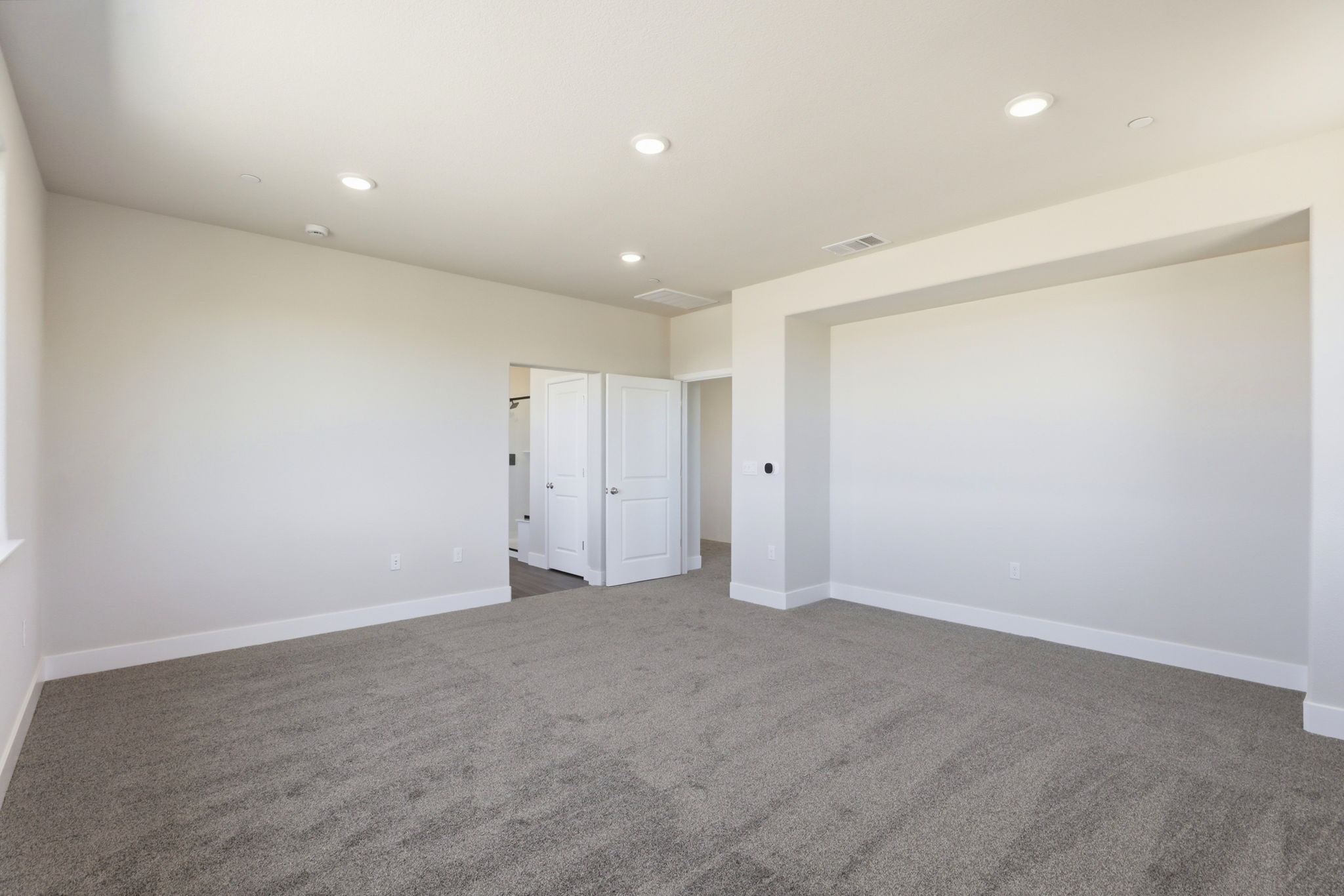 A room with white walls.