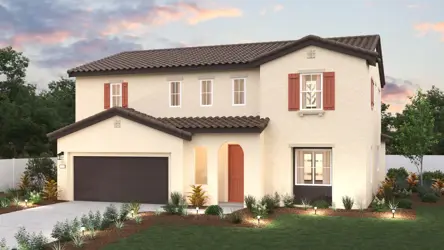 A house with a garage.