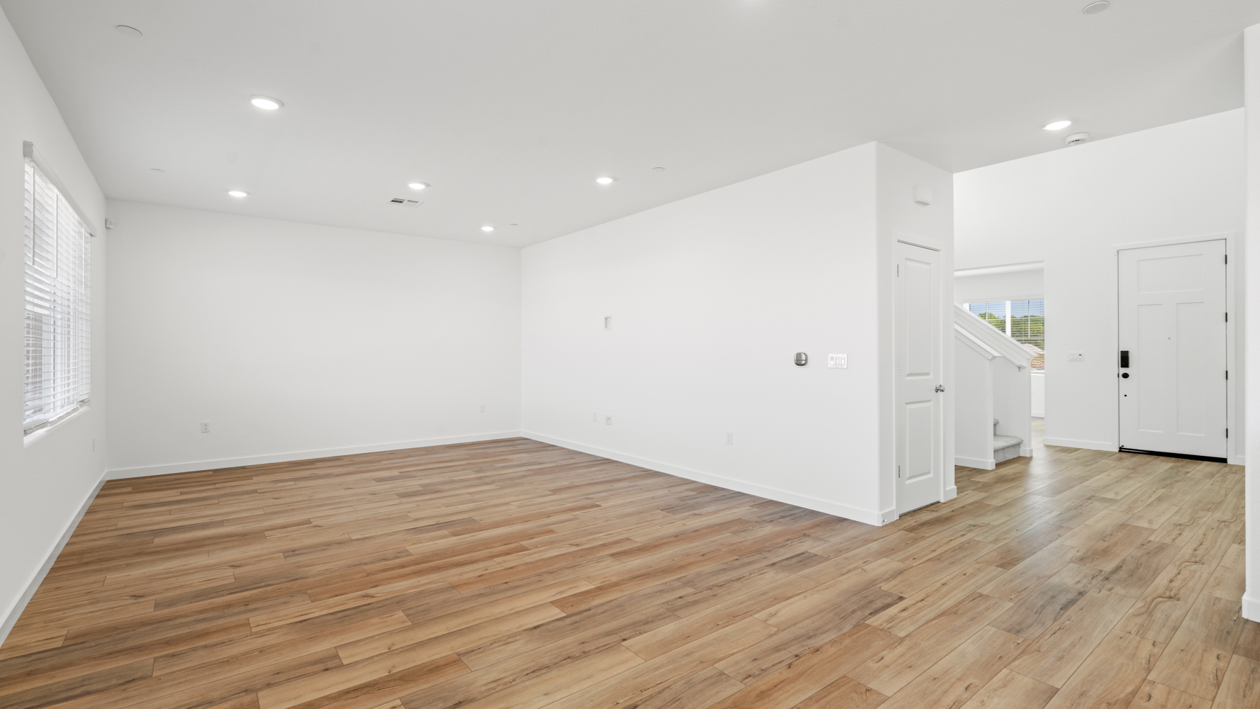 A room with white walls.