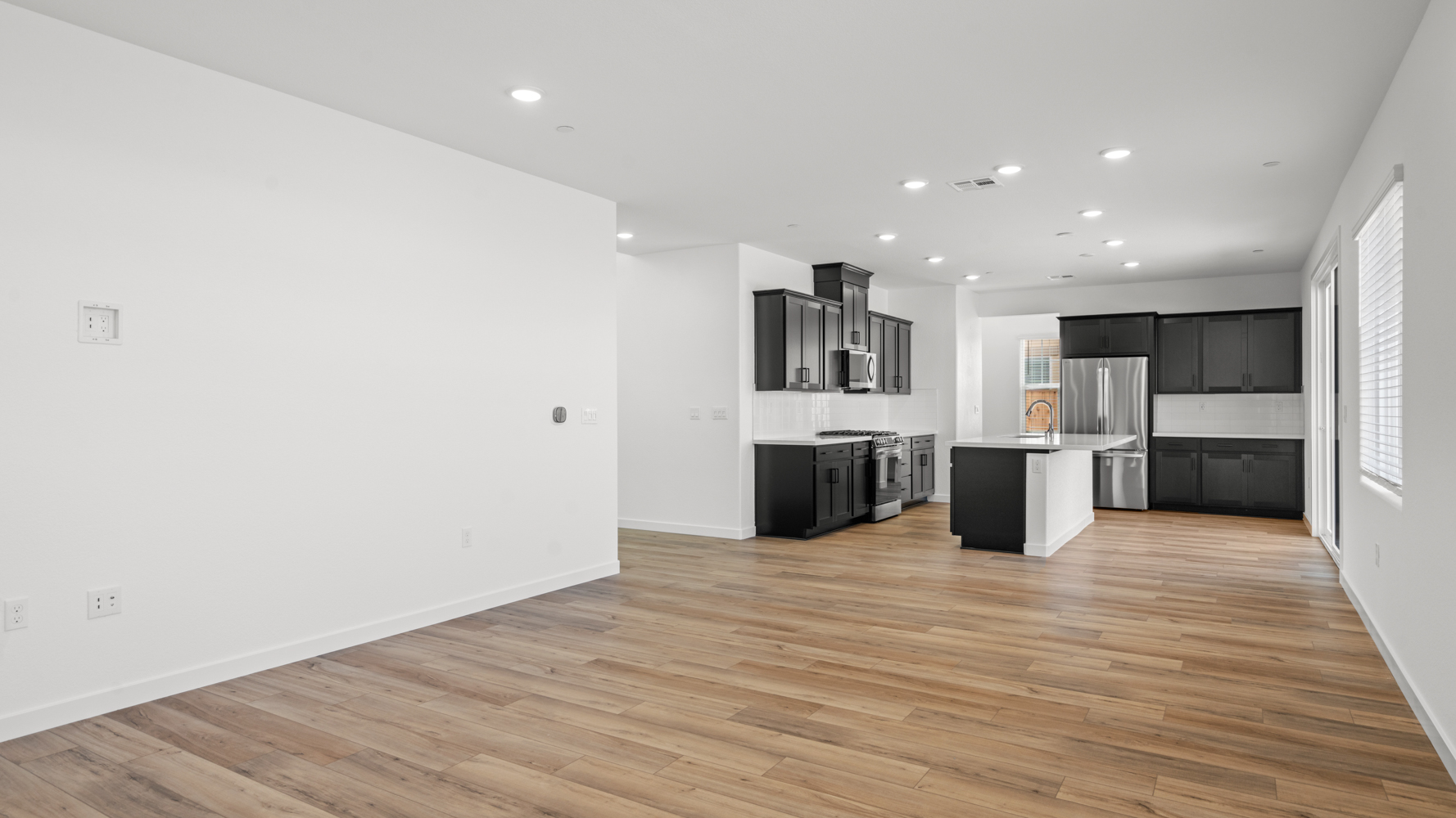 A large empty kitchen.