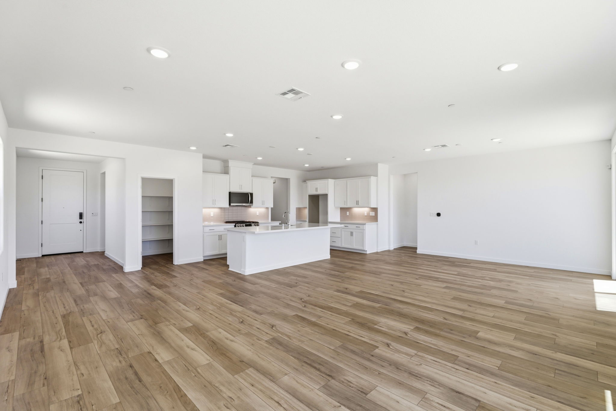 A large empty kitchen.