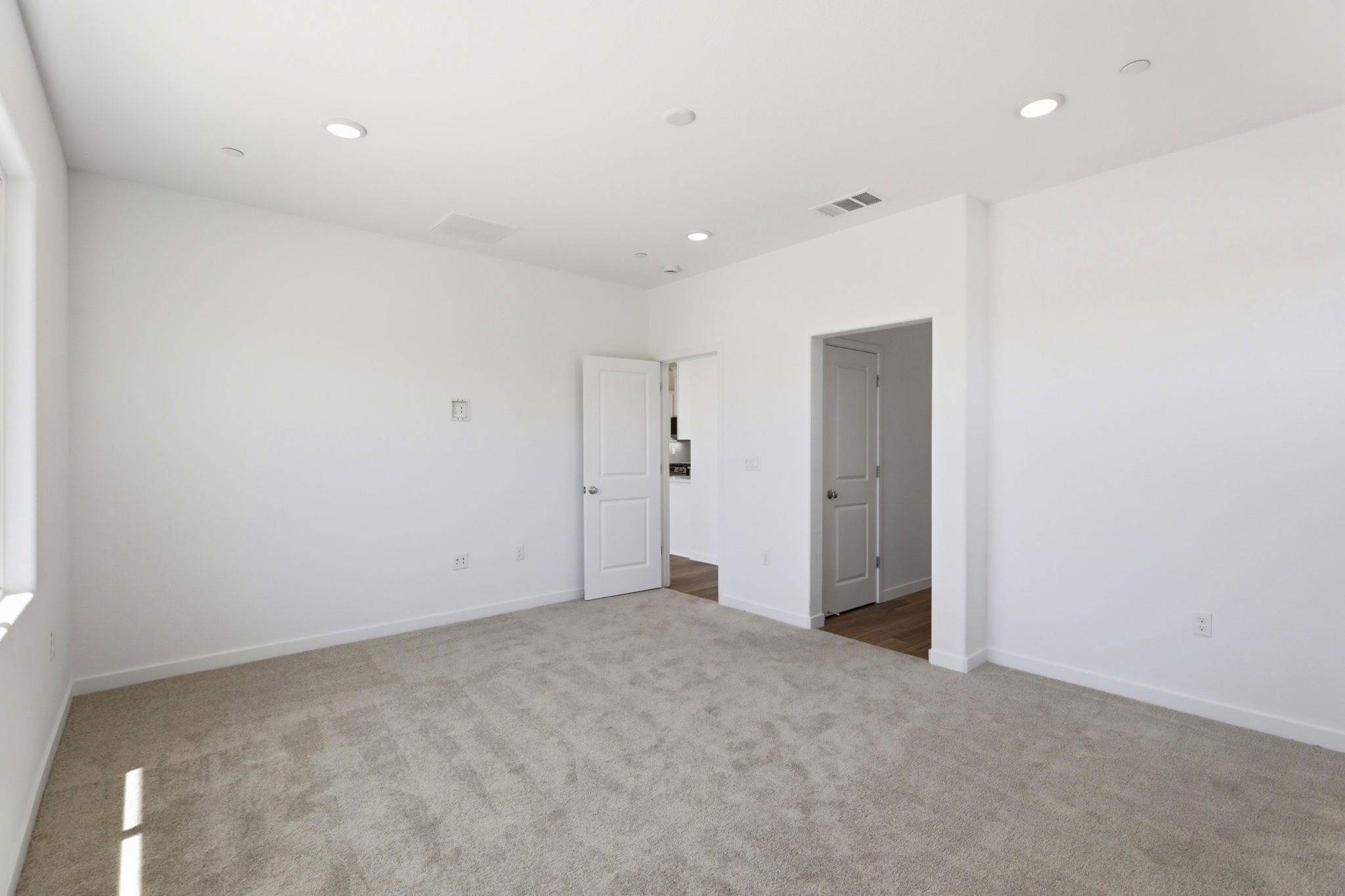 A room with white walls.