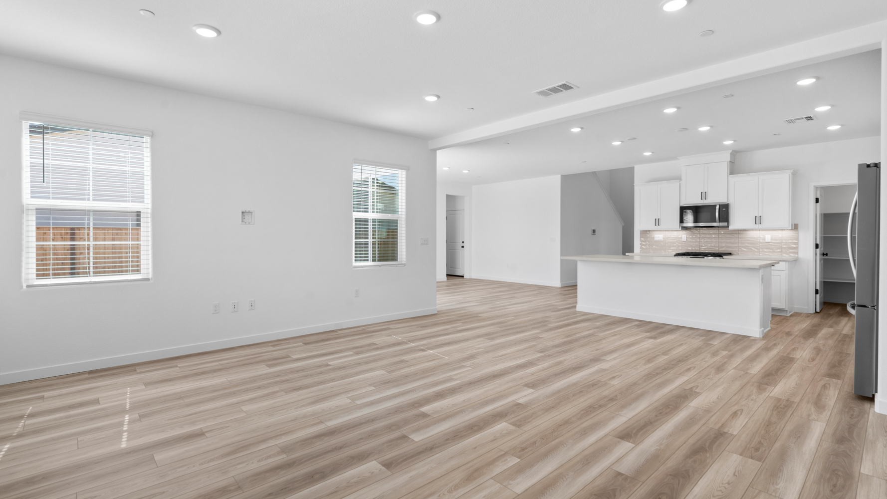 A large empty kitchen.