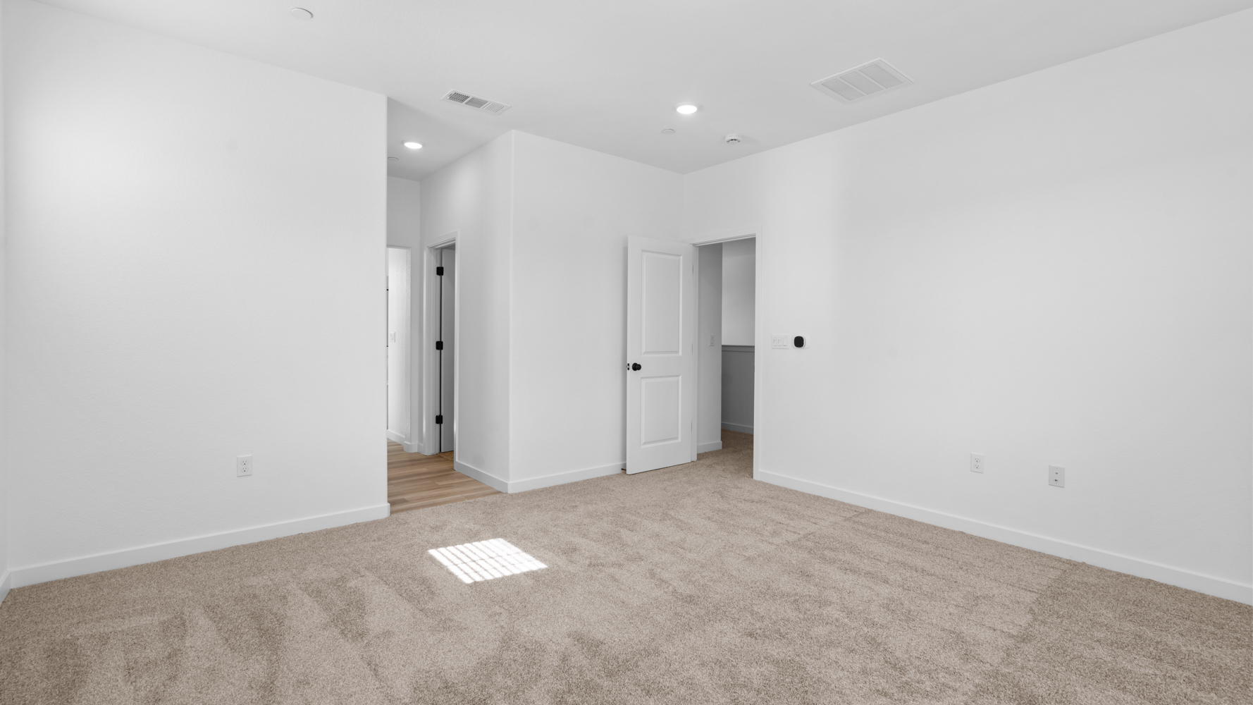 A room with white walls.