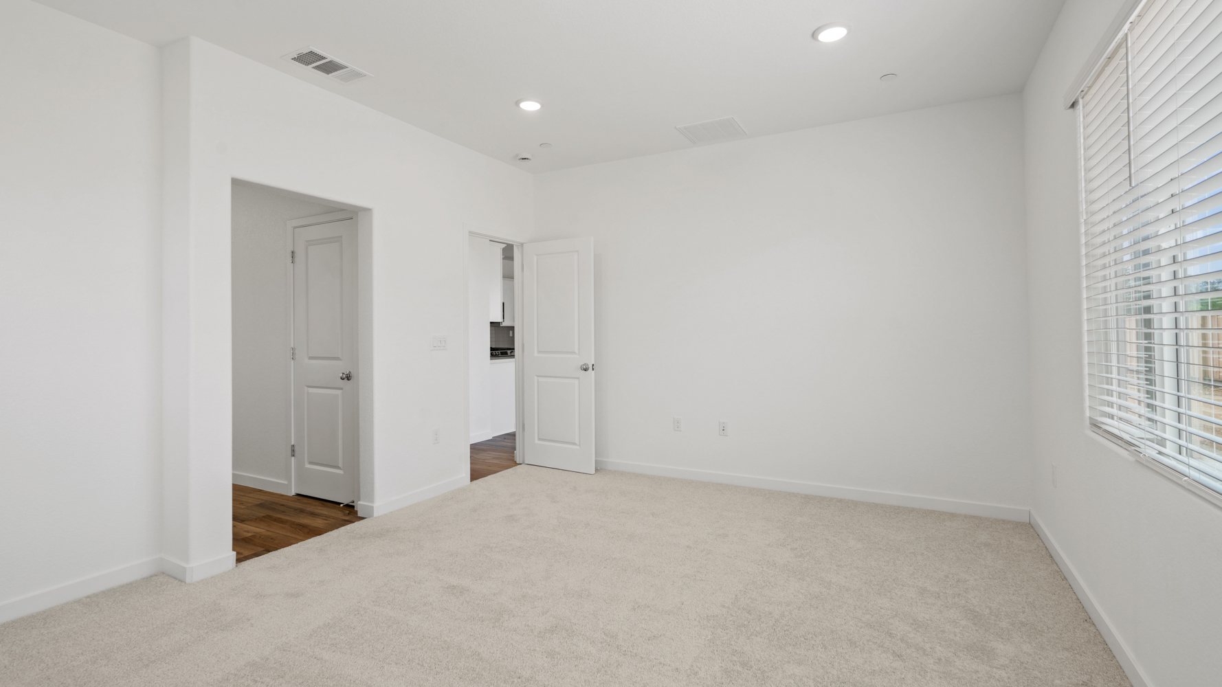 A room with white walls.