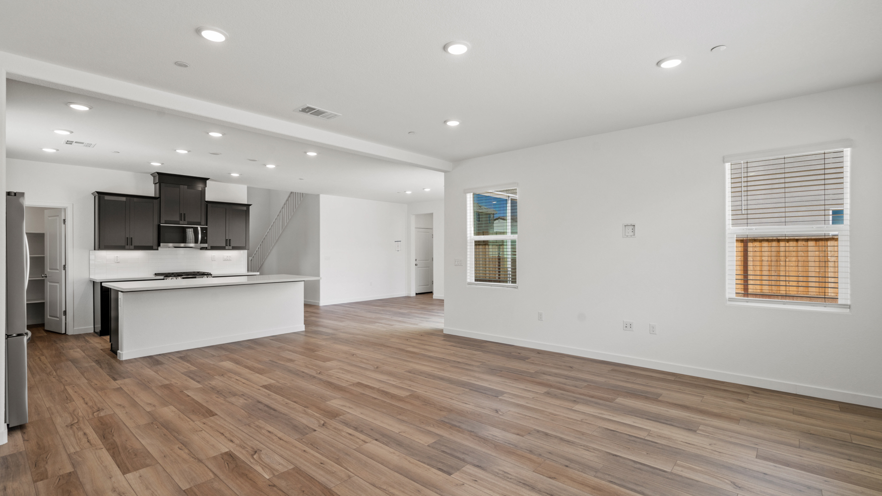 A large empty kitchen.