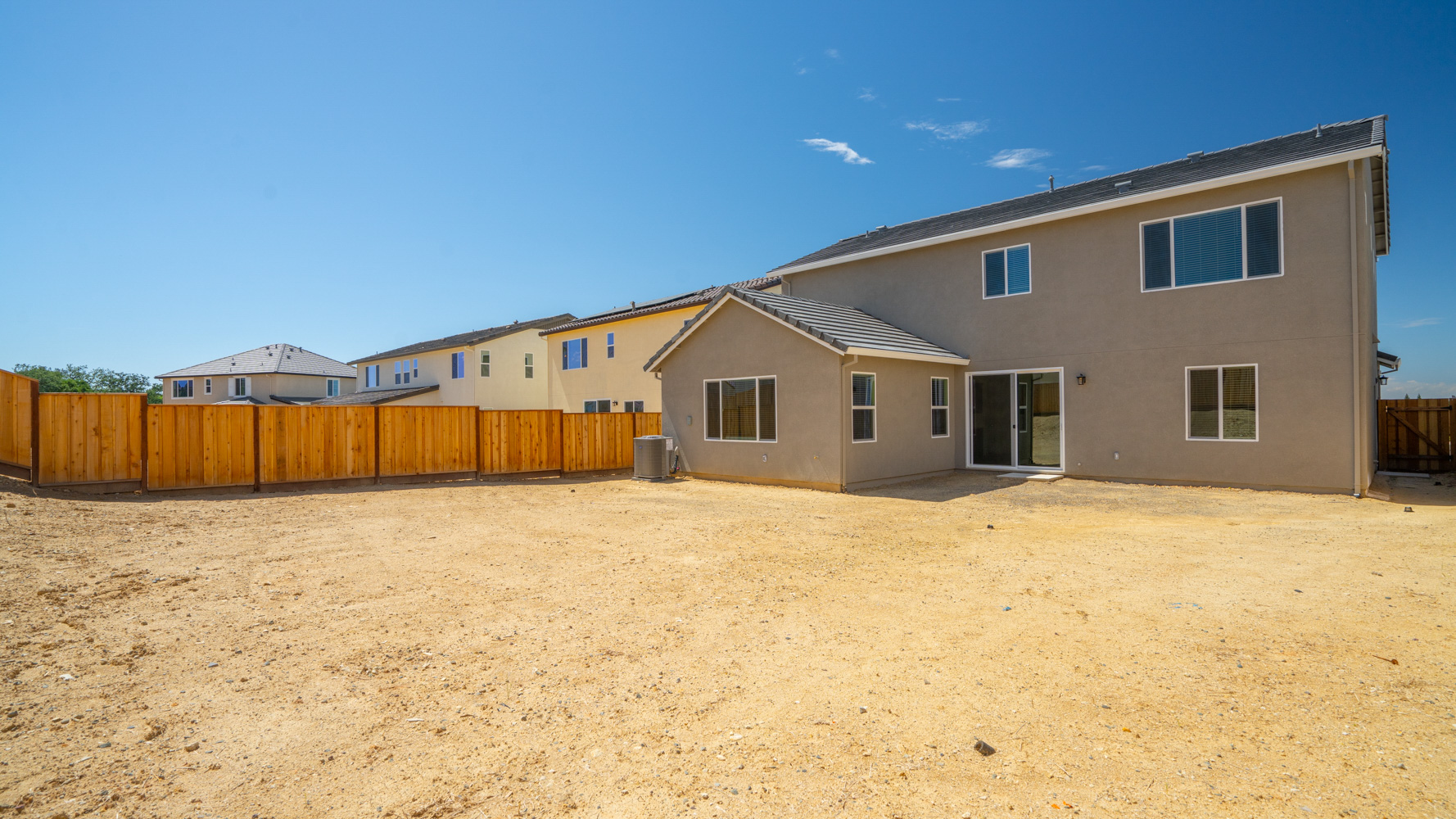 A building with a fence around it.