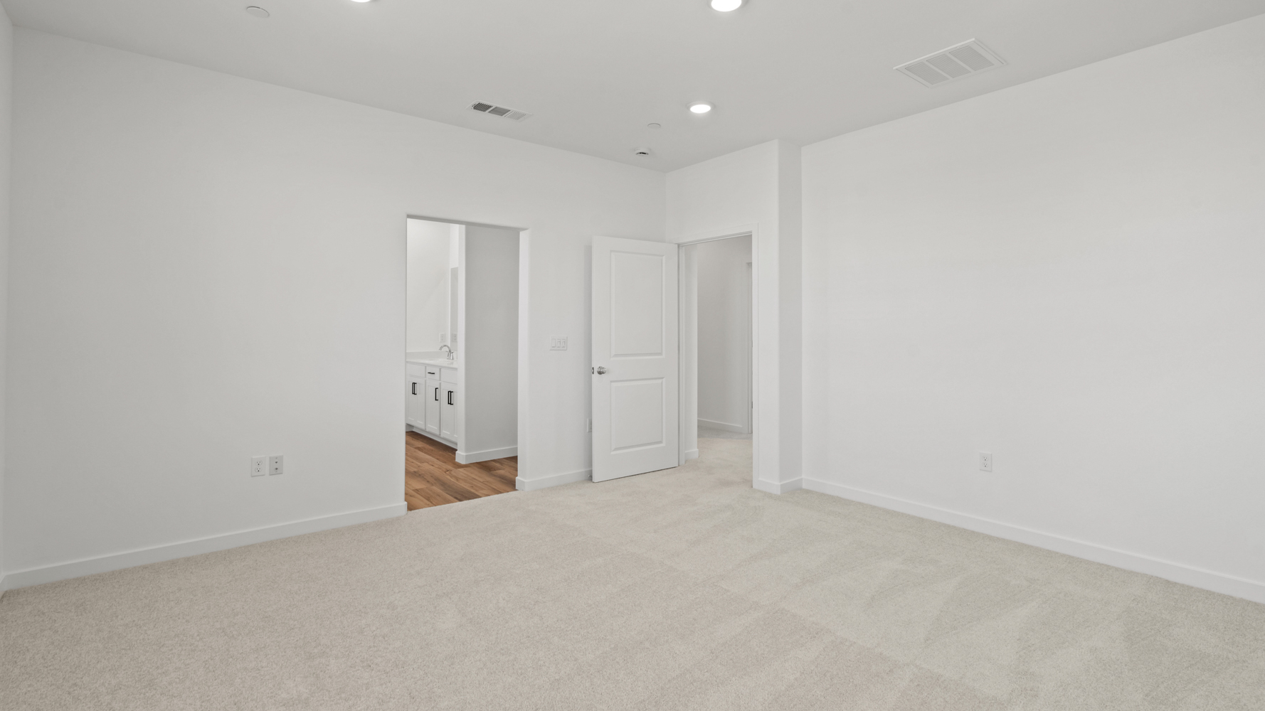 A room with white walls.
