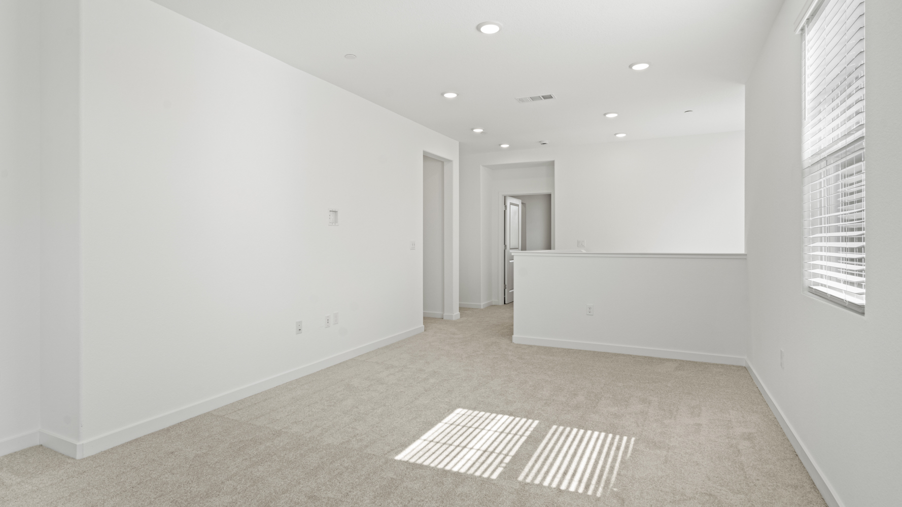 A room with white walls.