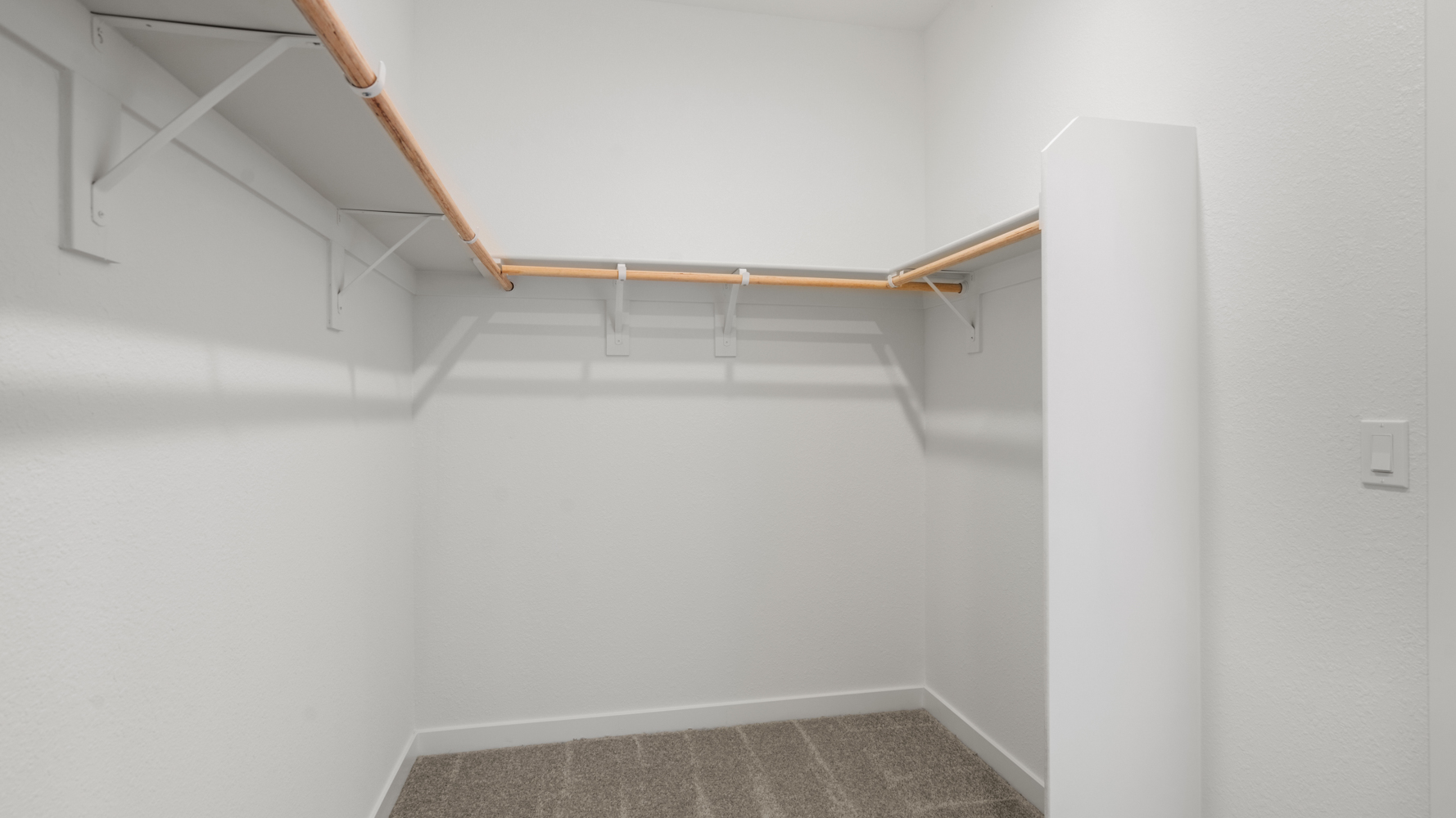 A staircase in a room.