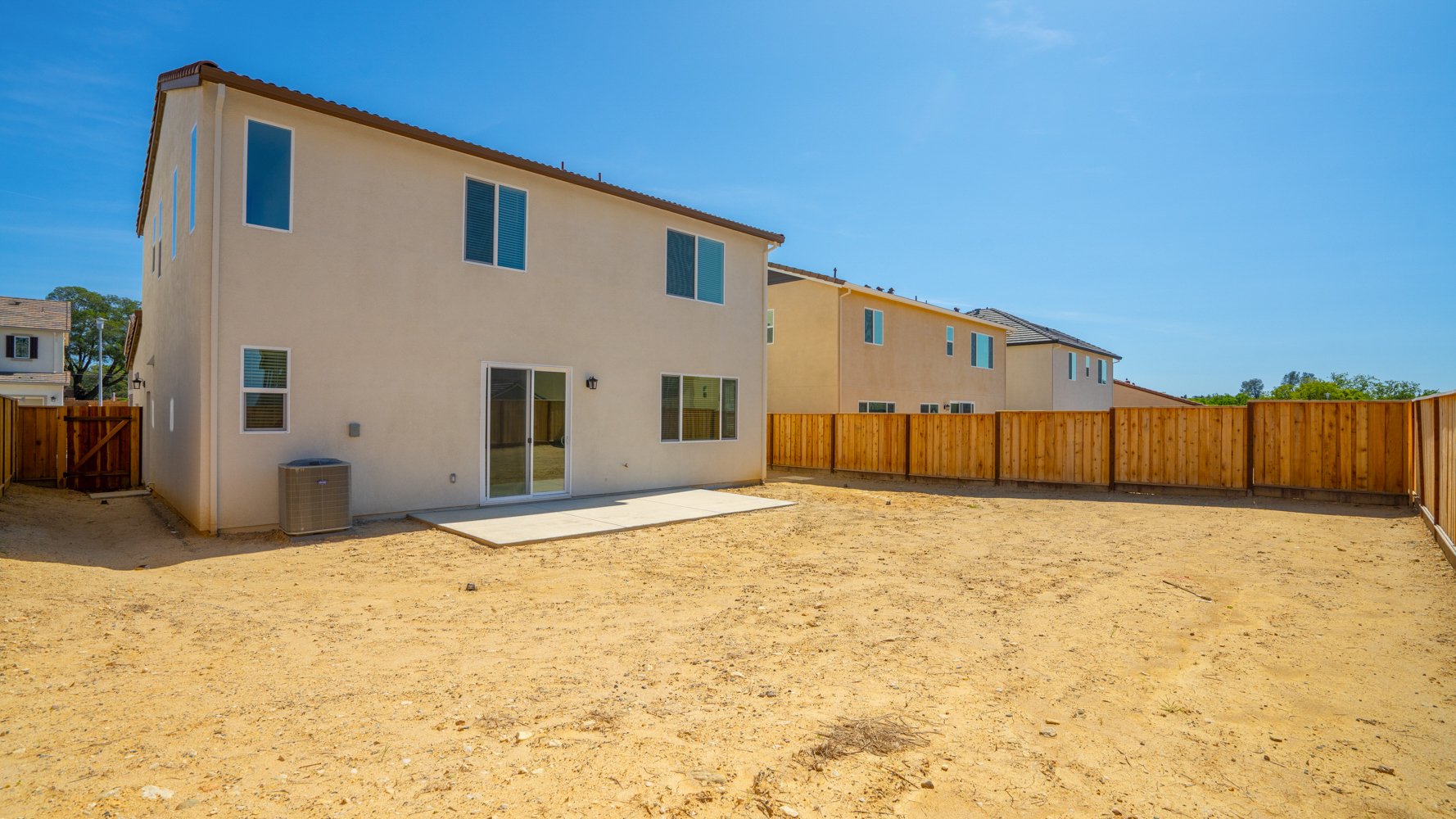 A building with a fence around it.