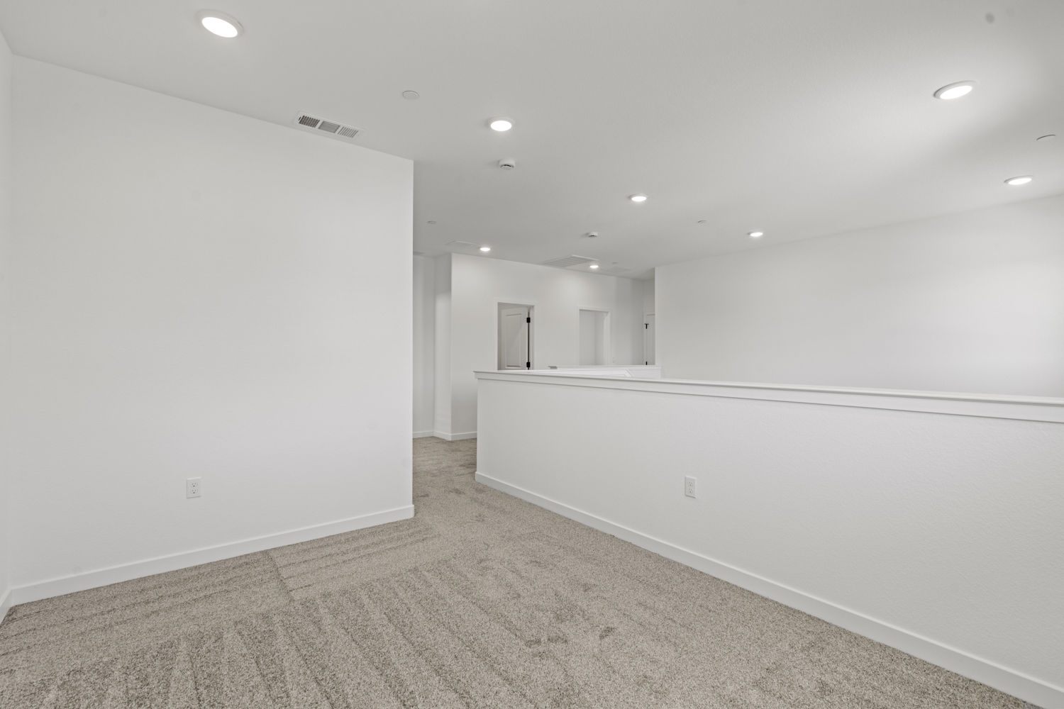 A room with white walls.