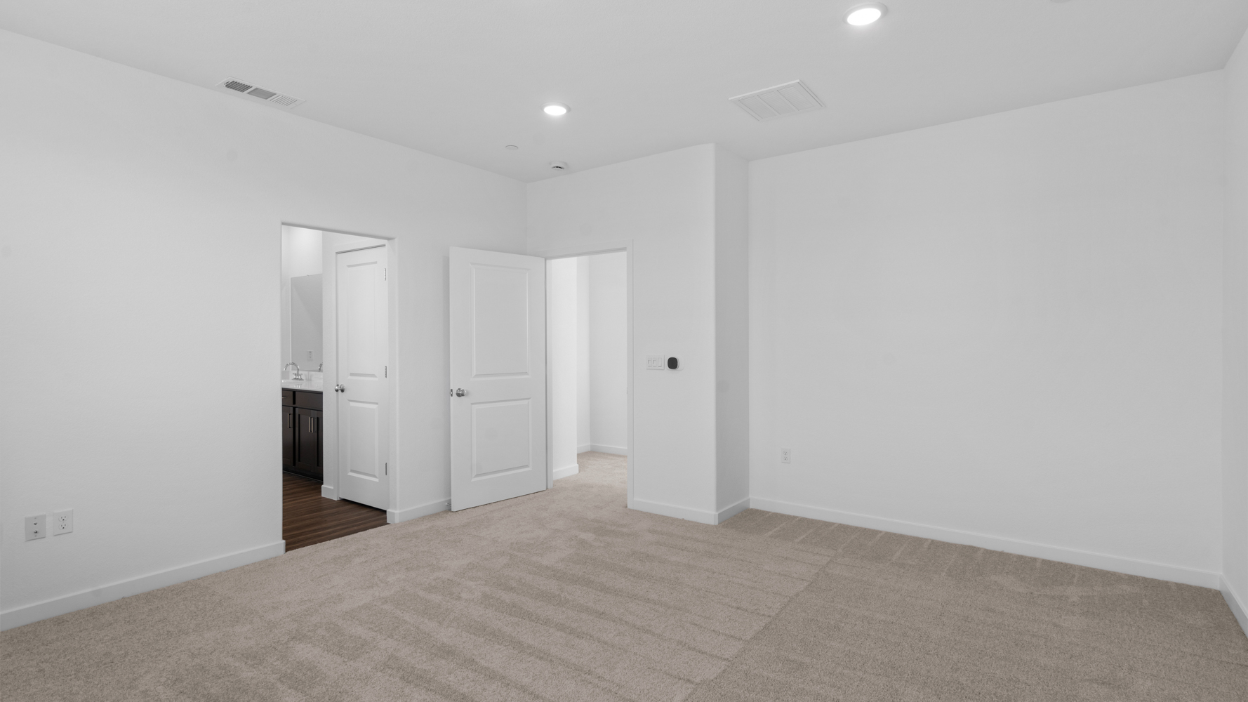 A room with white walls.