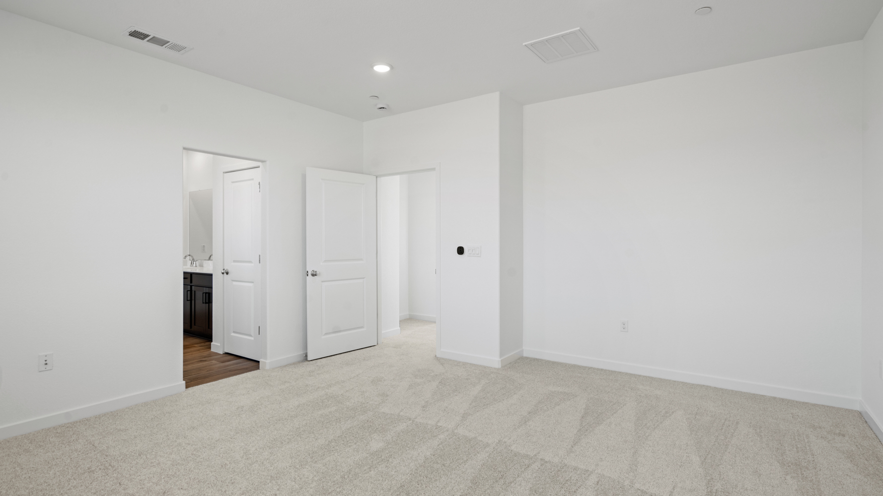 A room with white walls.