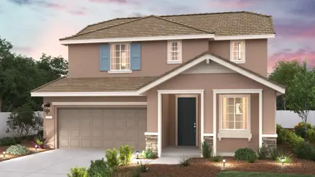 A house with a garage.