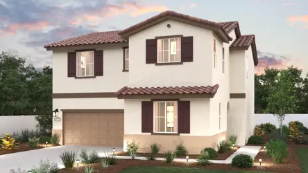 A house with a garage.