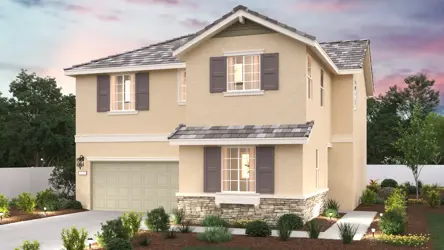 A house with a driveway.