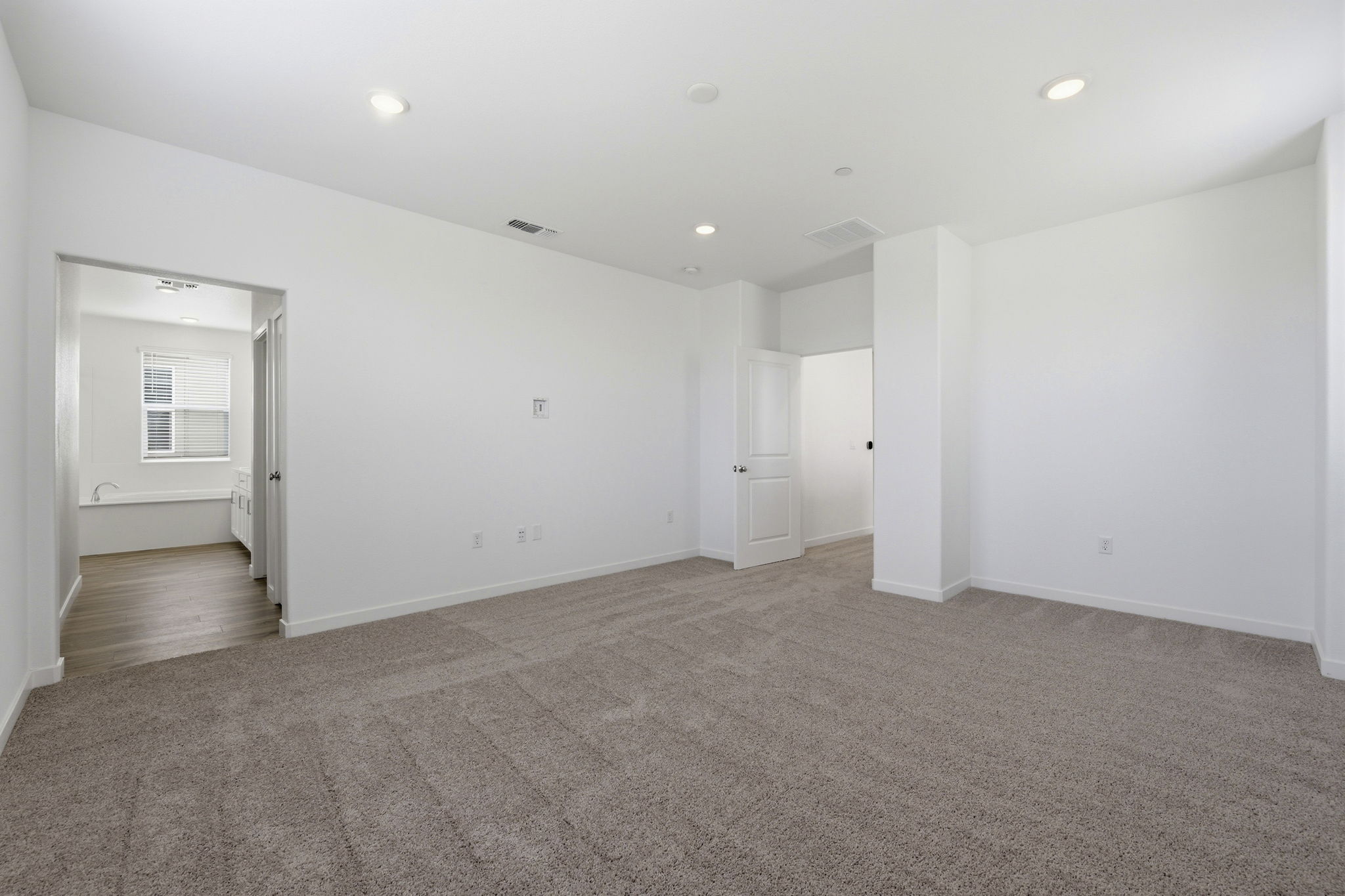 A room with white walls.