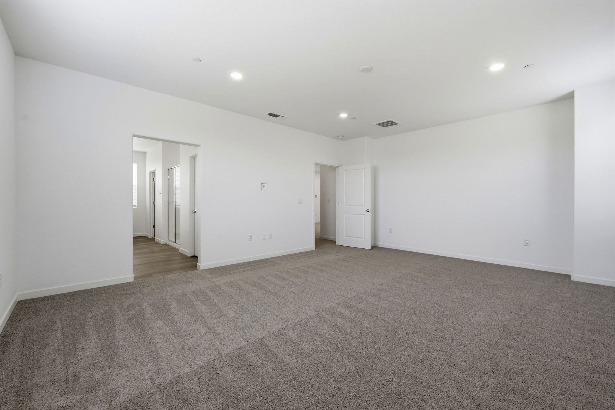 A room with white walls.