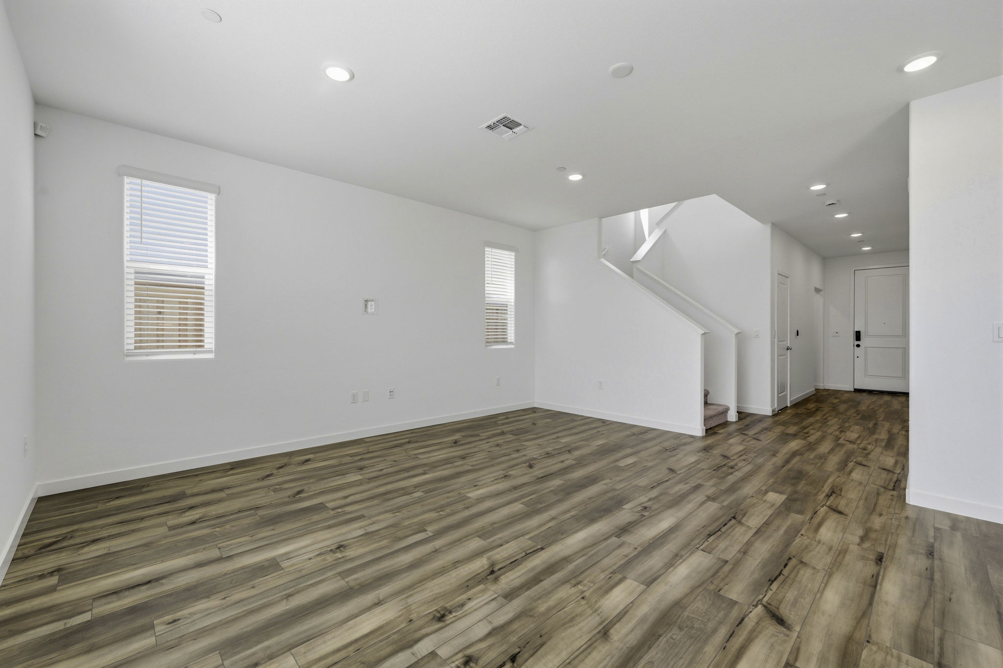 A room with white walls.