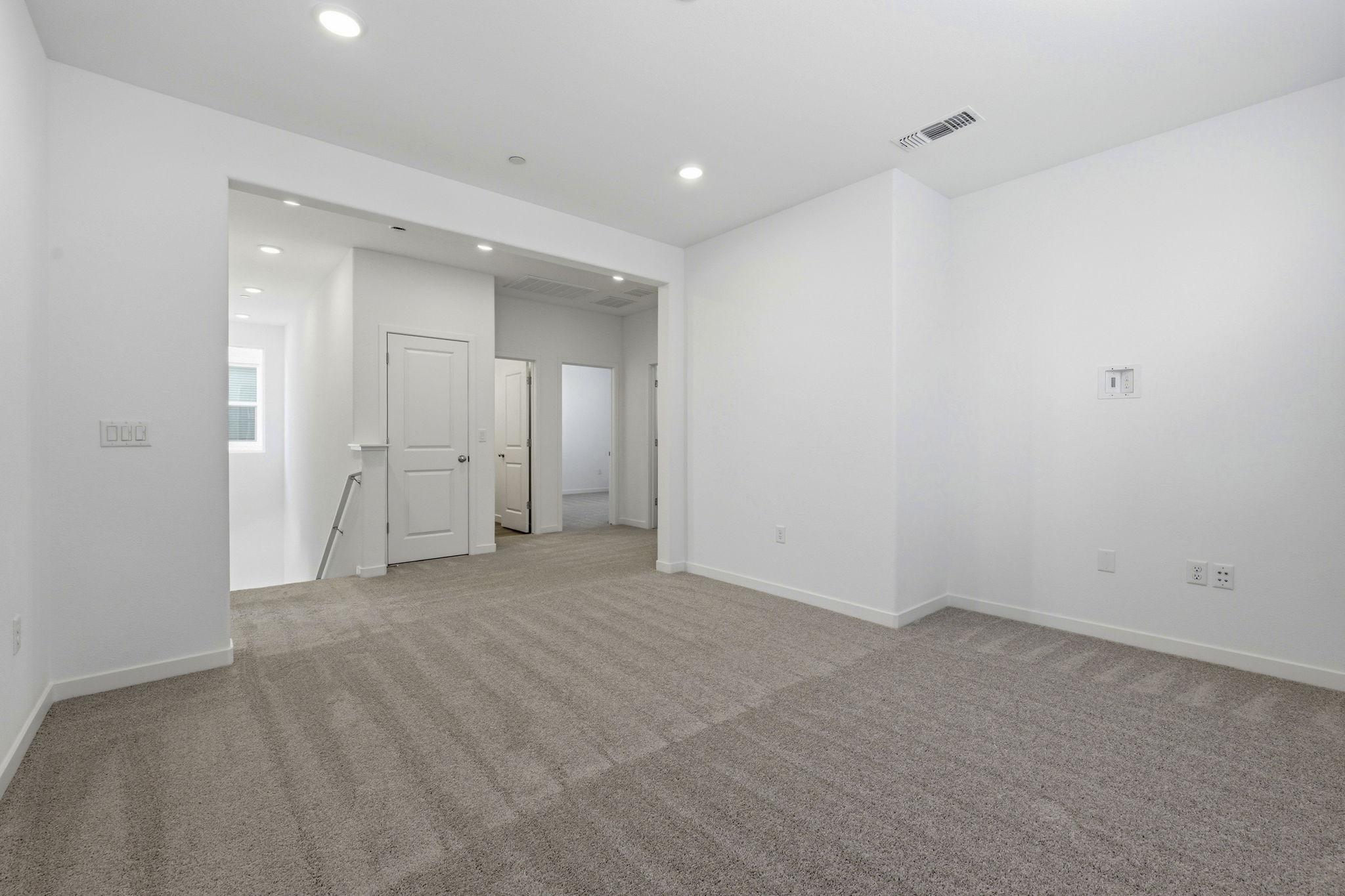 A room with white walls.