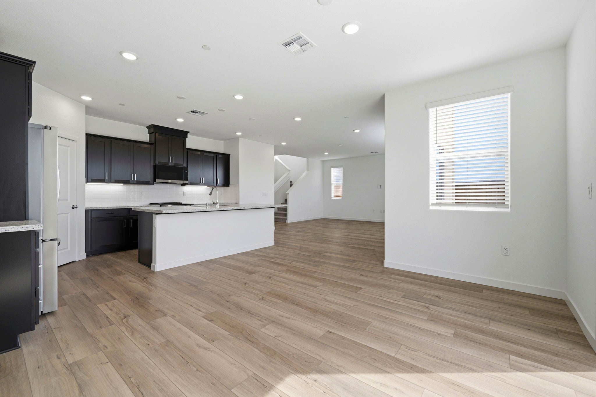 A large empty kitchen.