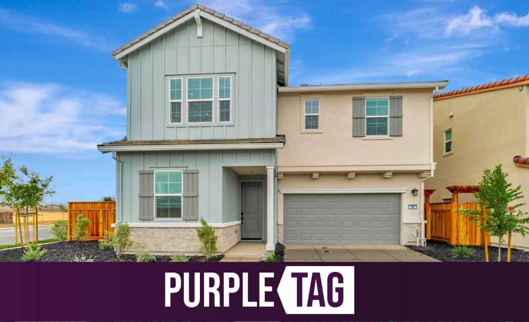 A house with a garage.