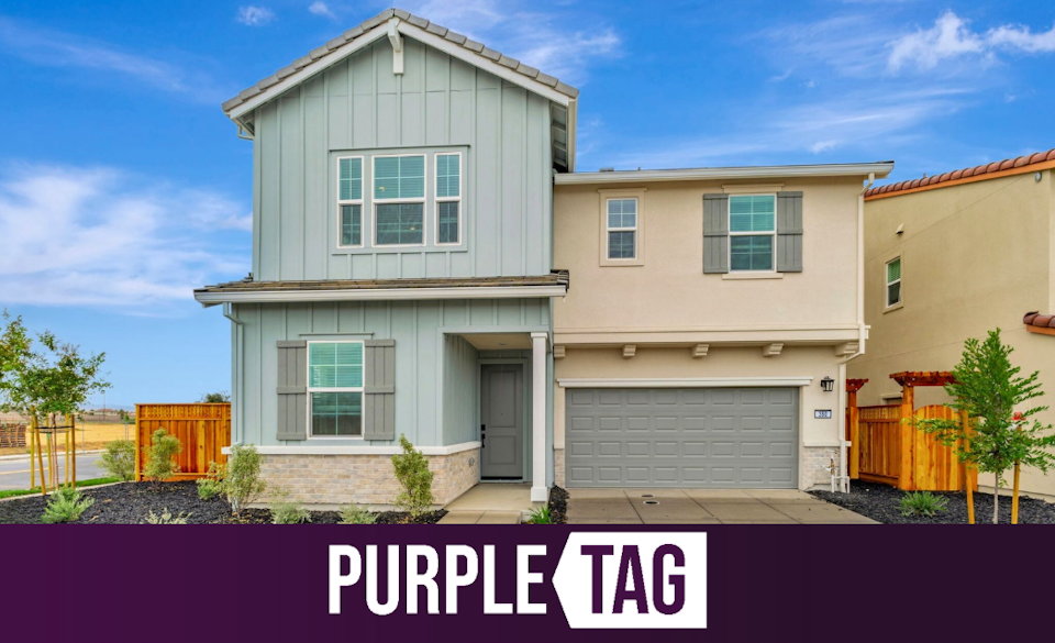 A house with a garage.