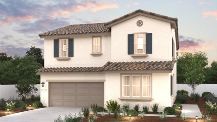 A house with a garage.