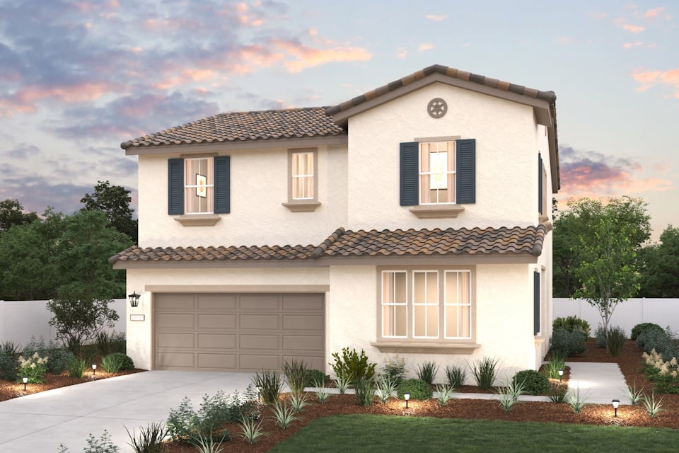 A house with a garage.