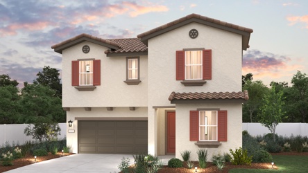 A house with a garage.