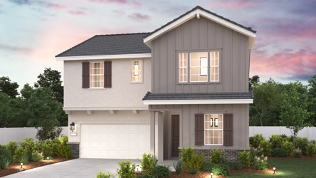 A house with a garage.