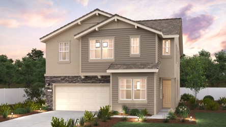 A house with a garage.