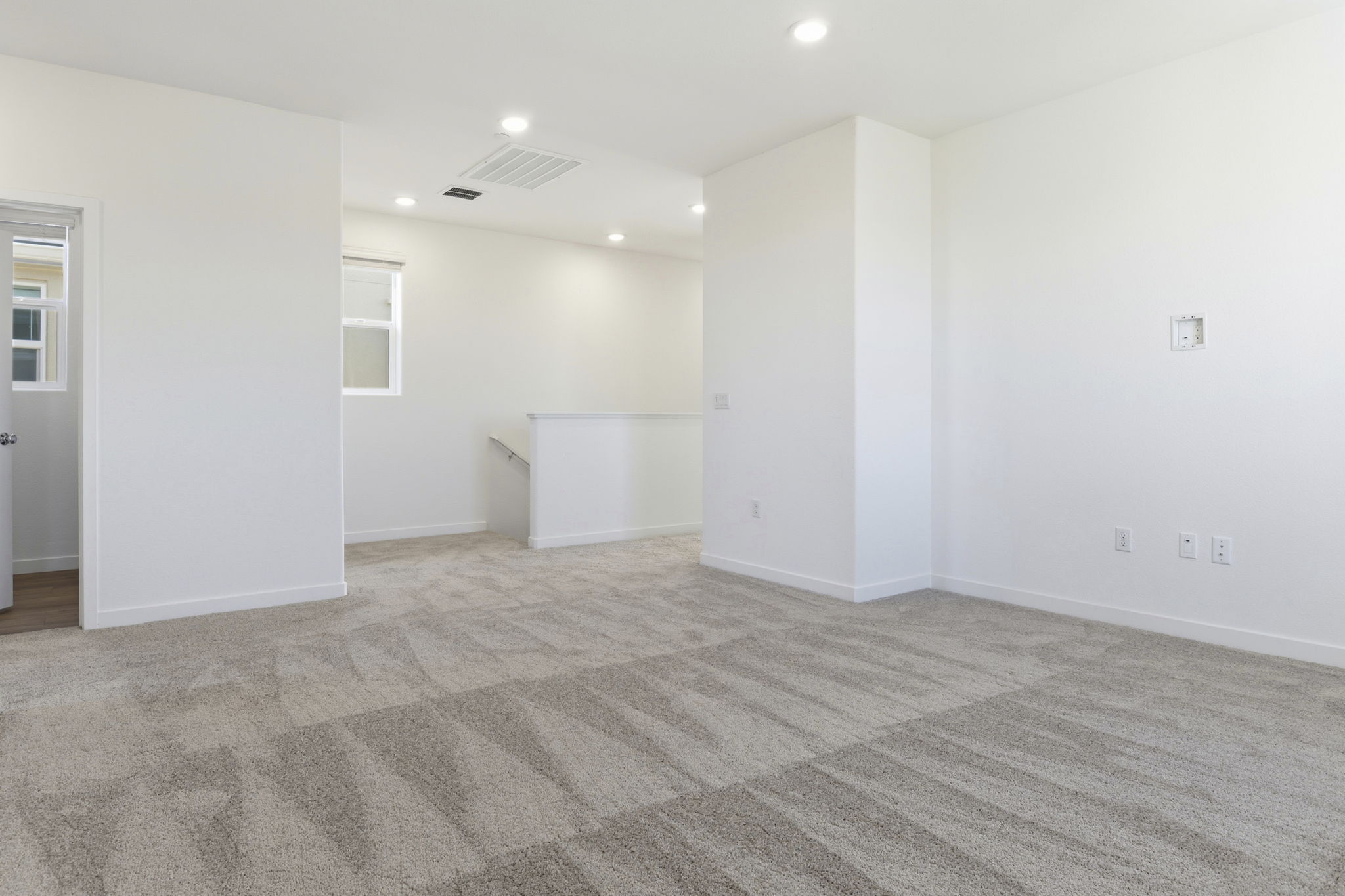 A room with white walls.