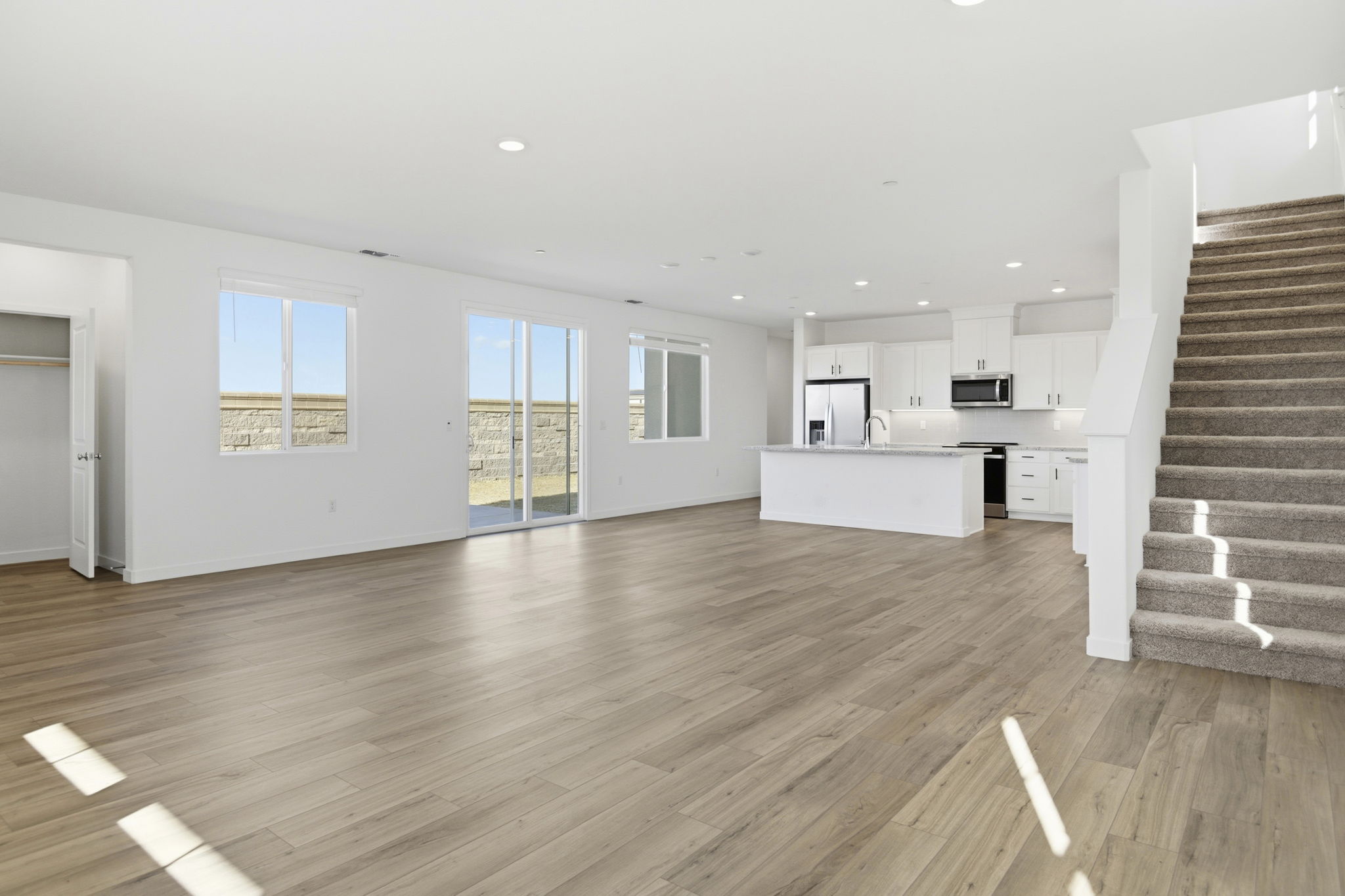 A large empty kitchen.