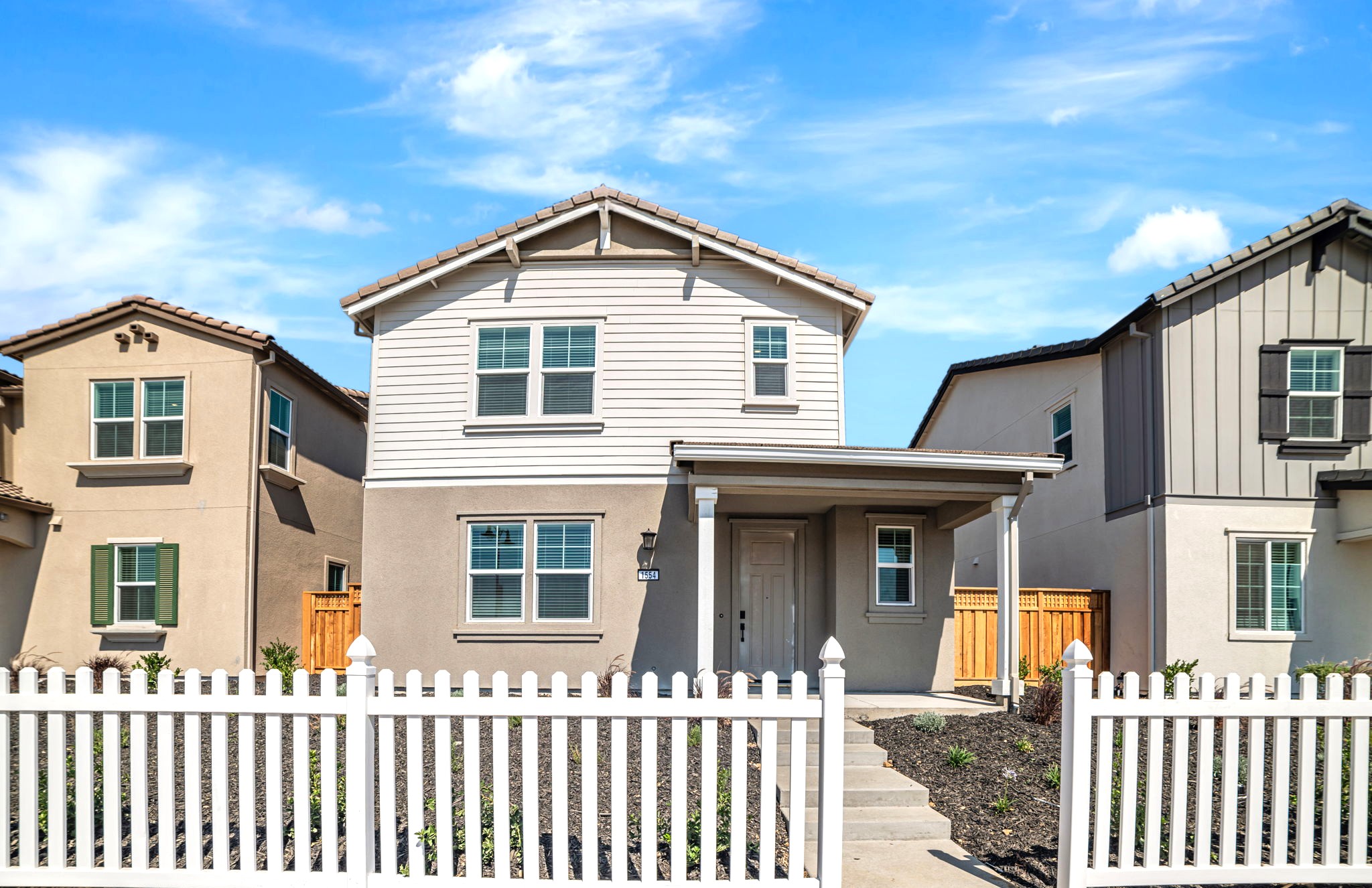 A row of houses.