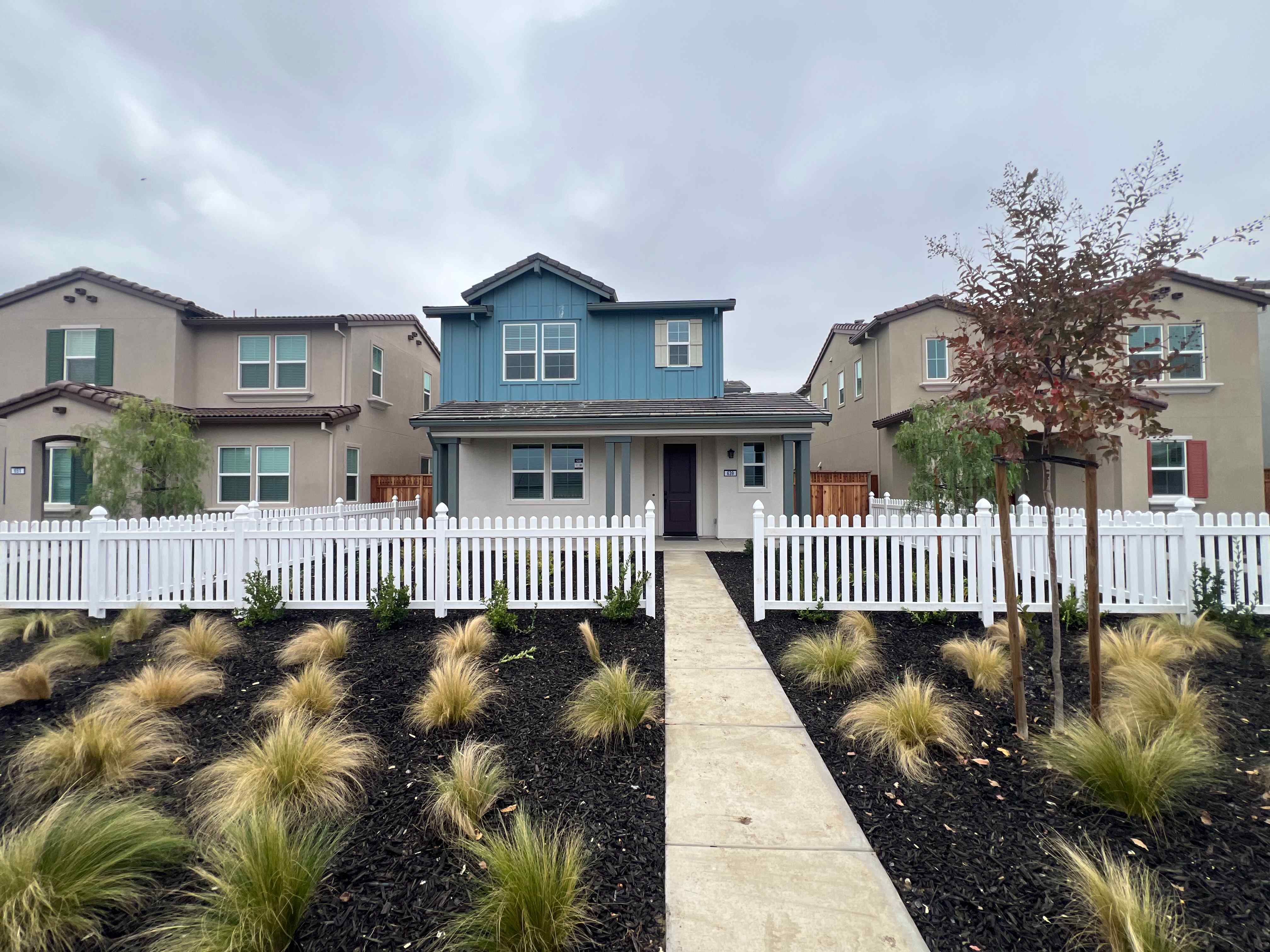 A row of houses.