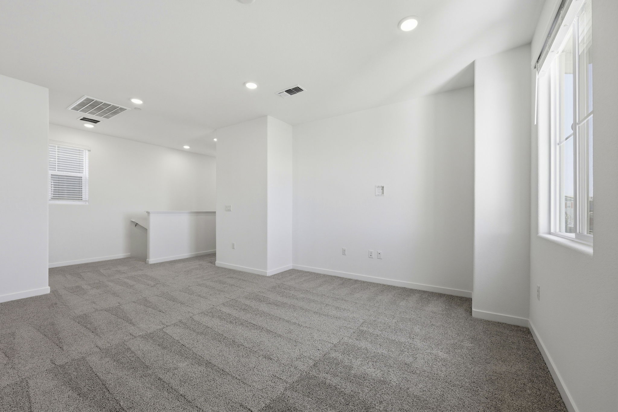A room with white walls.