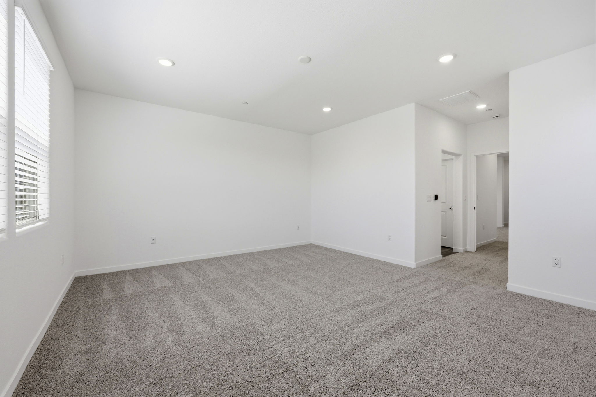 A room with white walls.