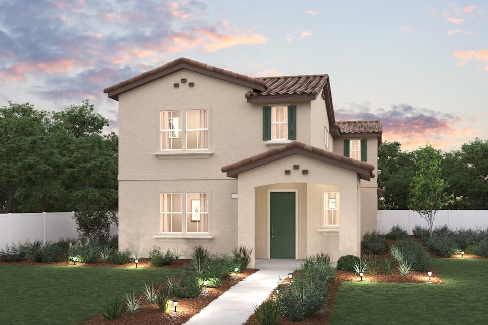 A house with a driveway and a brick driveway.