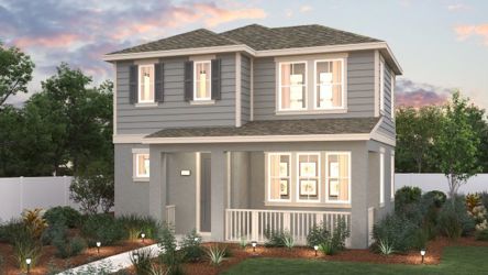 A house with a large front yard.