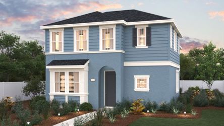 A house with a large front yard.